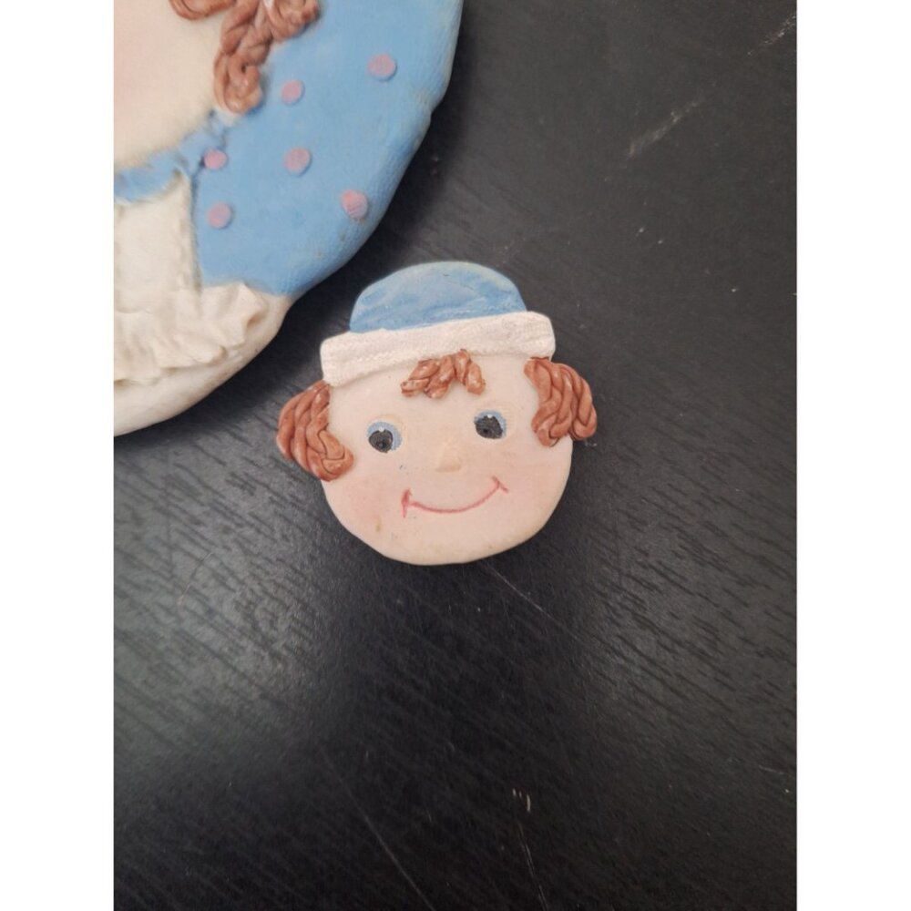 Vintage Raggedy Ann & Andy Resin Tea Set of 3 Figurines Cute Collectible - Picture 4 of 5
